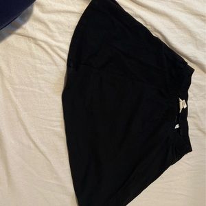 Black mini skirt